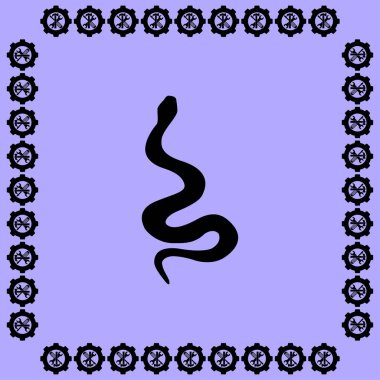 Yılan simge tasarlamak 