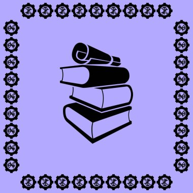 kitap simgesini illüstrasyon 