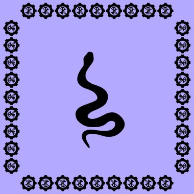 Yılan simge tasarlamak 