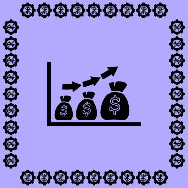 Çanta simgeyle grafik