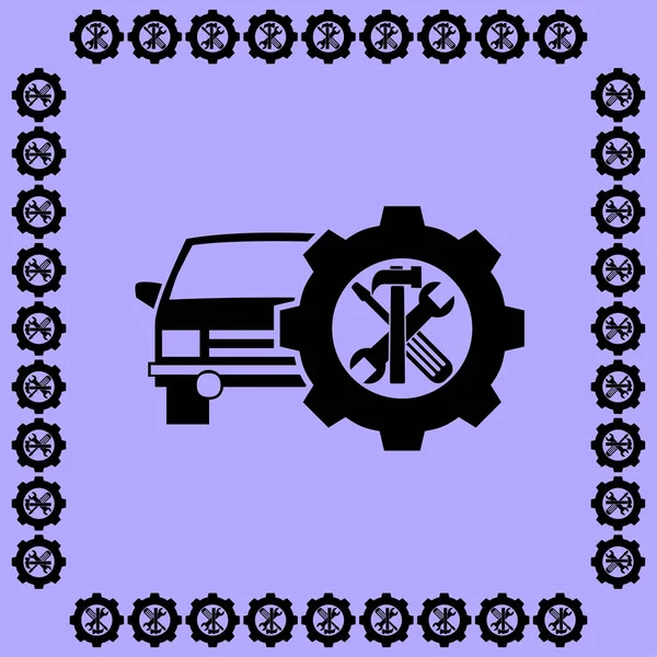 Auto reparatie pictogram — Stockvector