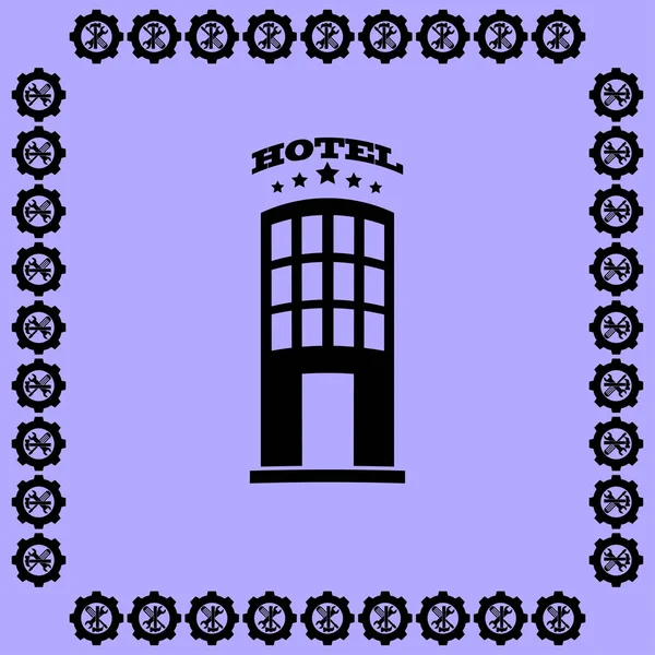 Hotel Wektor Ikona Ilustracja — Wektor stockowy