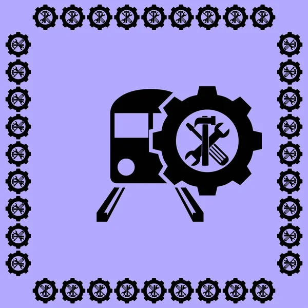 火车修复图标 — 图库矢量图片