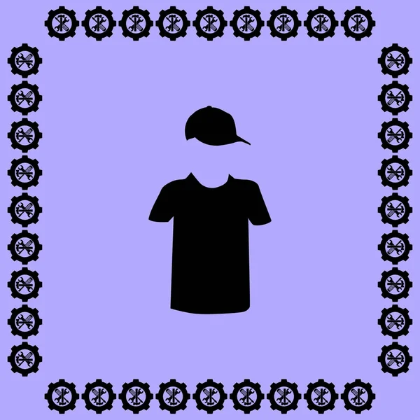 Ilustración del icono camiseta — Vector de stock