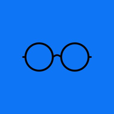 yuvarlak gözlük simgesi simgesi