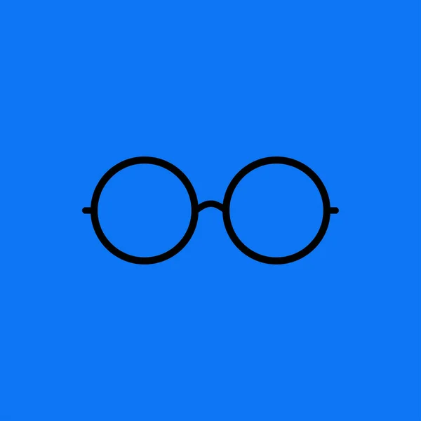 Kulaté brýle ikonu symbolu — Stockový vektor