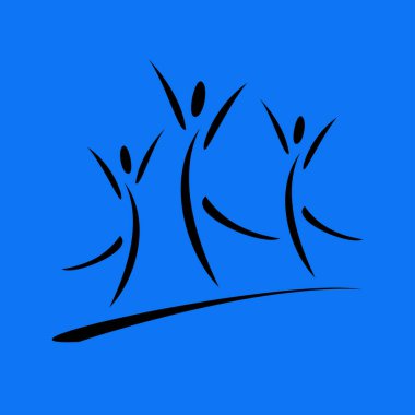 başarı ekip düz simgesi