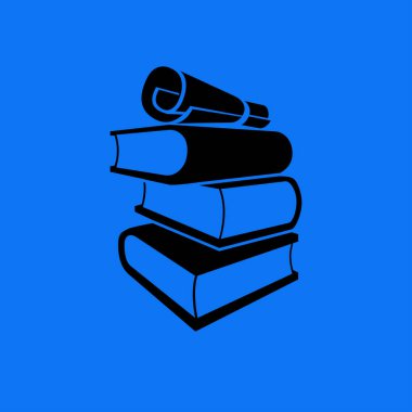 kitap simgesini illüstrasyon 