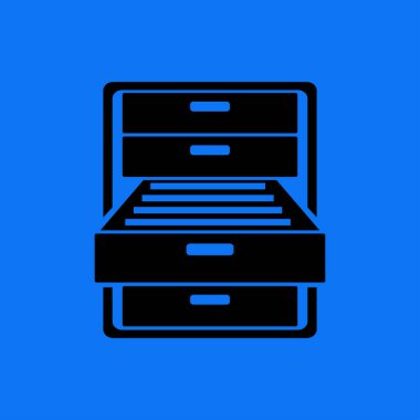 çekmece düz simgesi