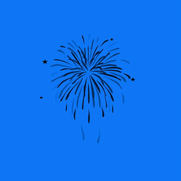 Tűzijáték ikon illusztráció — Stock Vector