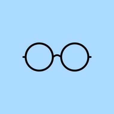 yuvarlak gözlük simgesi simgesi