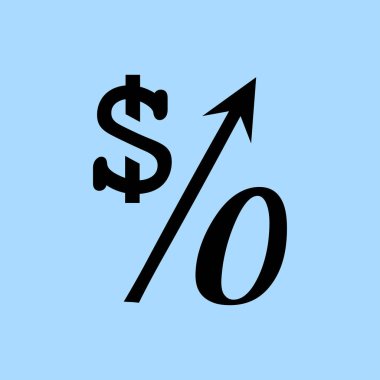 yüzde simgesi illüstrasyon.