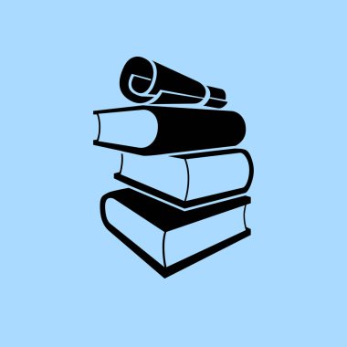 kitap simgesini illüstrasyon 