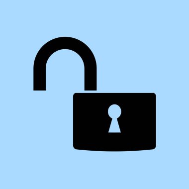 kilit simgesini açın.  