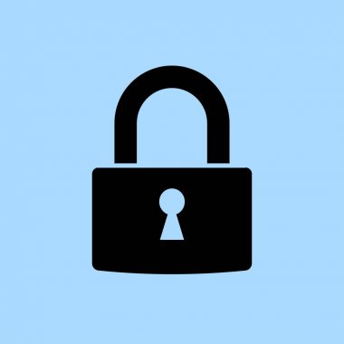 kilit simgesi illüstrasyon 