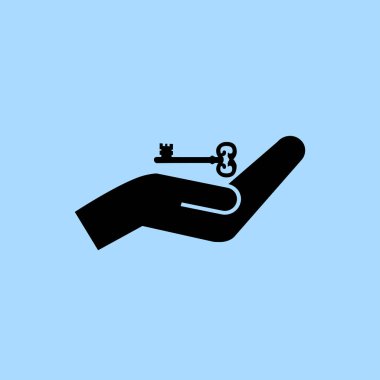 el ve anahtar simgesi