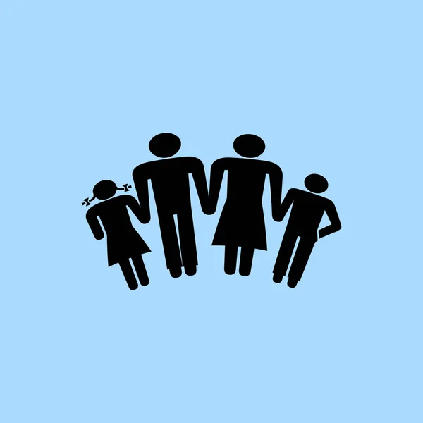 Aile kutsal kişilerin resmi çizimi — Stok Vektör