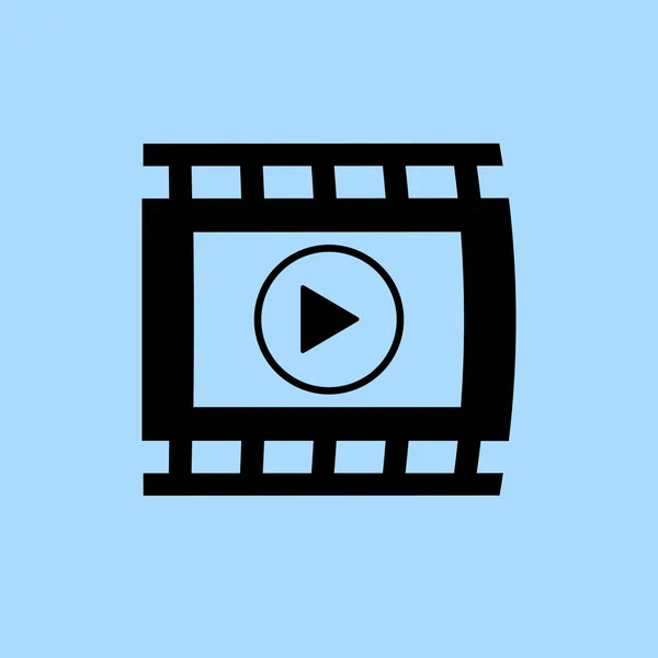 Εικονογράφηση εικονίδιο βίντεο — Διανυσματικό Αρχείο