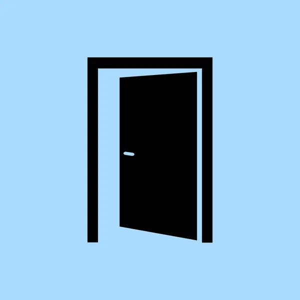 Εικονίδιο ανοιχτής πόρτας — Διανυσματικό Αρχείο