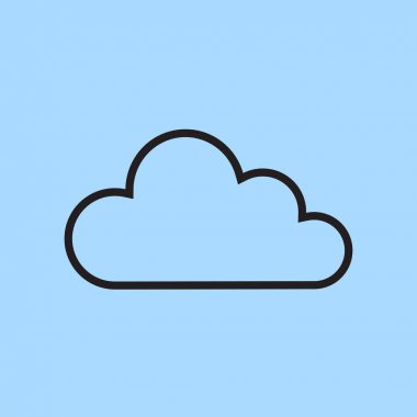 bulut vektör illüstrasyonu  