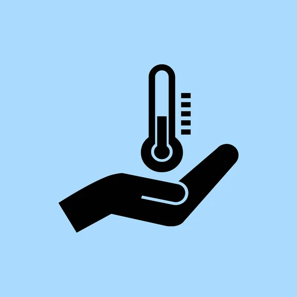 Ilustración del icono del termómetro — Vector de stock