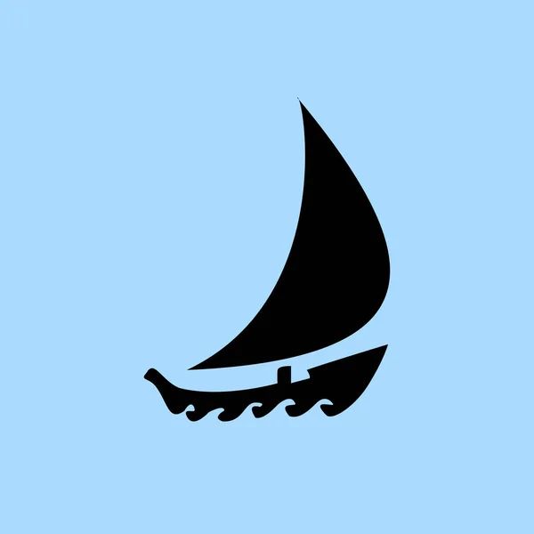 Ilustração do ícone do barco — Vetor de Stock