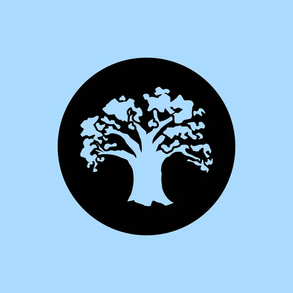 Tree icon, oak — Stock Vector