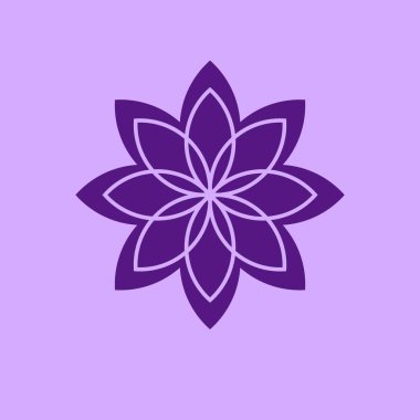 çiçek simgesi illüstrasyon 