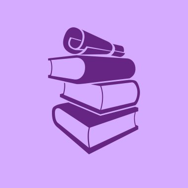 kitap simgesini illüstrasyon 