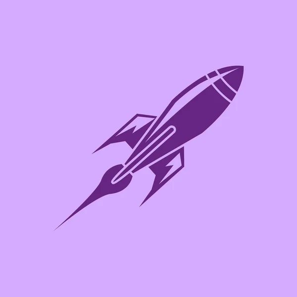 Ilustrasi ikon roket - Stok Vektor