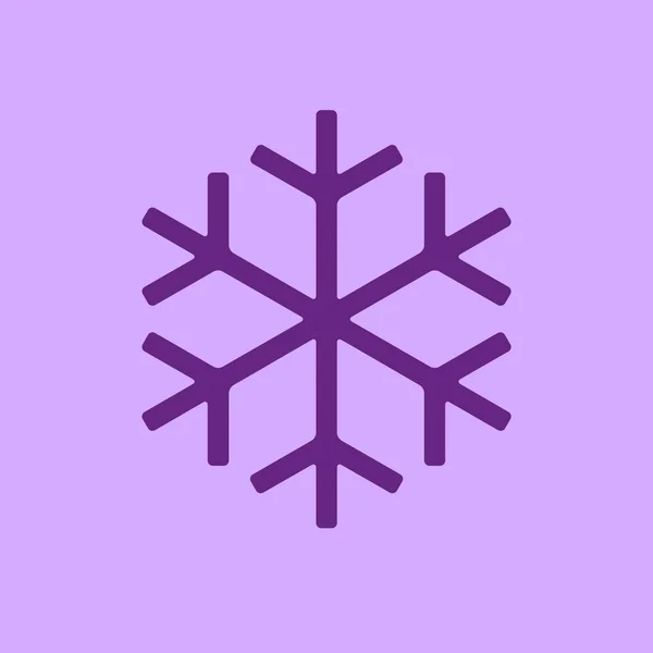 Illustration icône flocon de neige — Image vectorielle
