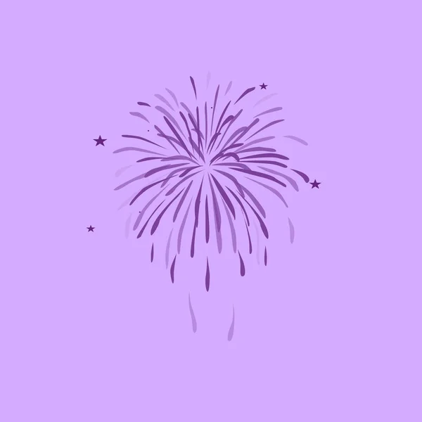 Illustrazione icona fuochi d'artificio — Vettoriale Stock