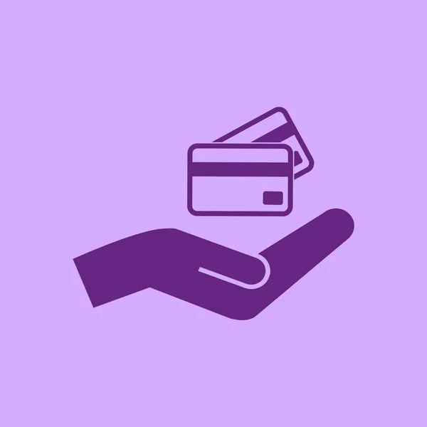 Détention de cartes de crédit — Image vectorielle