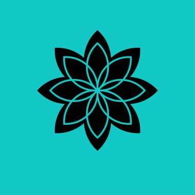 çiçek simgesi illüstrasyon 