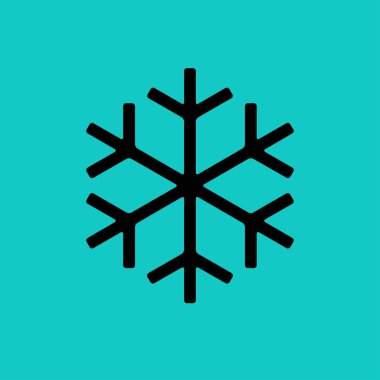 kar Tanesi simgesi vektör çizimi 