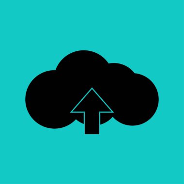 bulut indirme vektörü simgesi