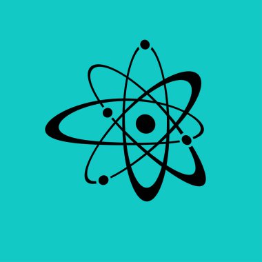 Atom işareti simge vektör çizim vektör 