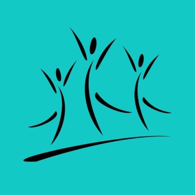 başarı ekip vektör çizim 