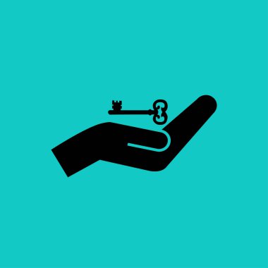 el ve anahtar simgesi