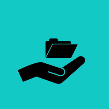 Klasör simgesi illüstrasyon vektör