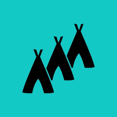 Hovels simgesi, kulübe illüstrasyon vektör