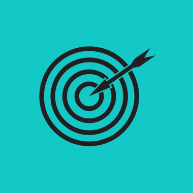 Amaç simge illüstrasyon vektör