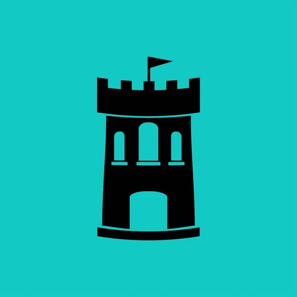 Castle Vector Icon Vector Illustration — Stock Vector