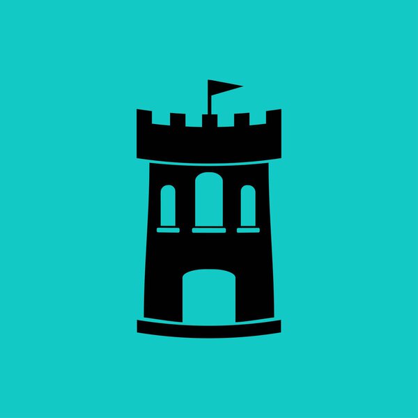 Castle vector icon vector illustration 