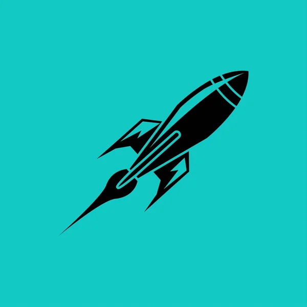 Rocket Vector Icon Vector Illustration — Stock Vector