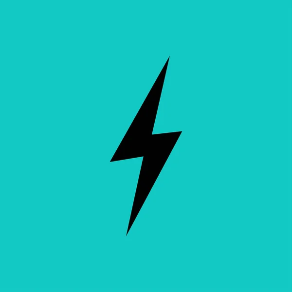 Vector Lightning Ikonen Vektorillustration — Stock vektor