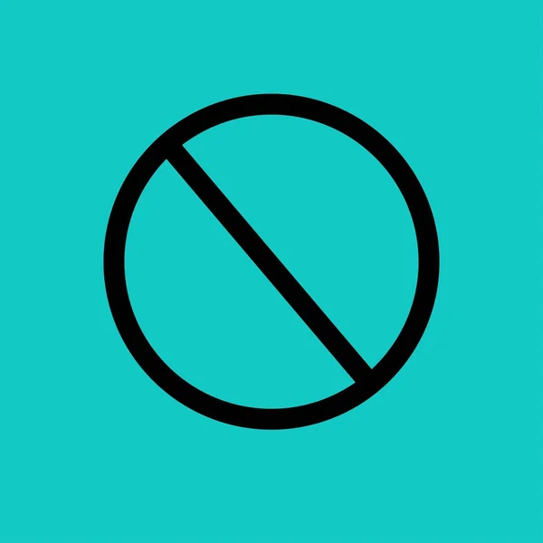 Доступ Заборонений Значок Заборона Векторні Ілюстрації — стоковий вектор