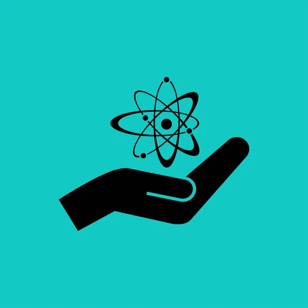 Illustration Zum Atomzeichensymbol — Stockvektor