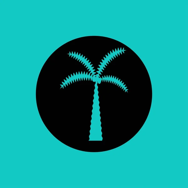 Иконка дерева, пальма — стоковый вектор