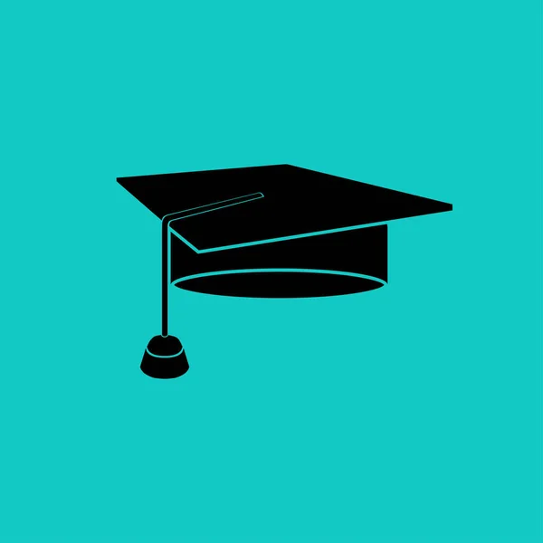 Estudiante Sombrero Vector Icono — Vector de stock